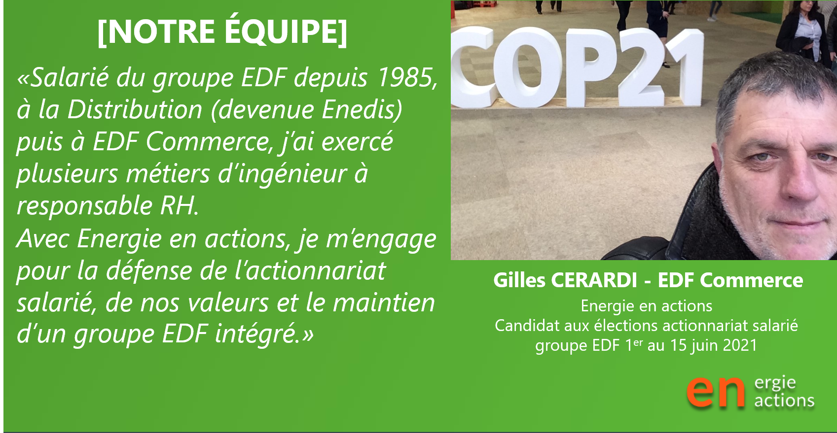 Gilles Cerardi Energie en actions