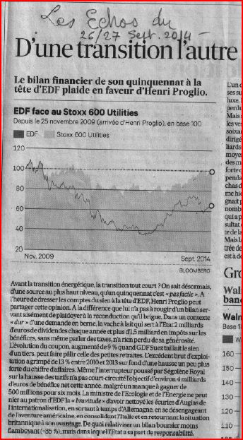 D une transition l autre - Les Echos 26-9-14